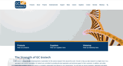 Desktop Screenshot of gcbiotech.com